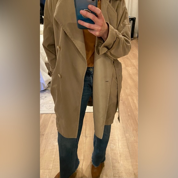 H&M khaki trendy trench coat - Picture 2 of 10